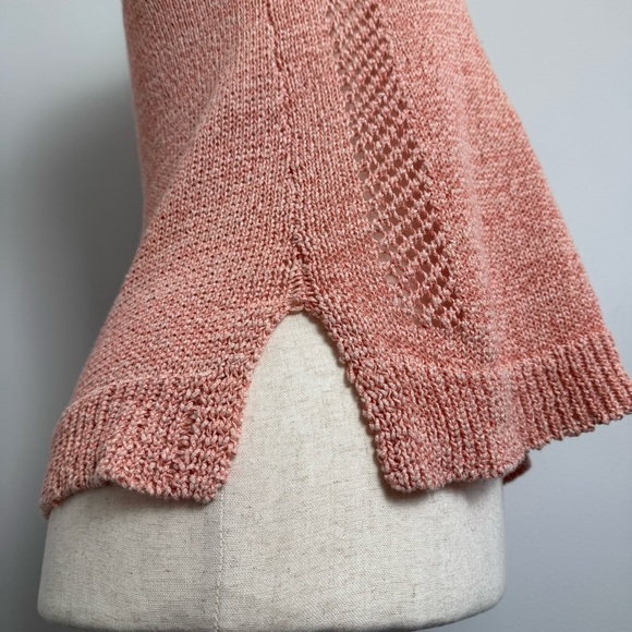 Women's Lilla P Pink Knit Sleeveless Top - Picture 6 of 7